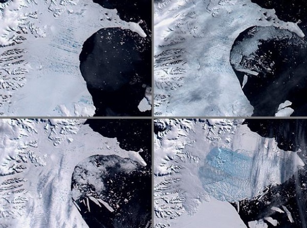 Огромен айсберг се цепи от Антарктида